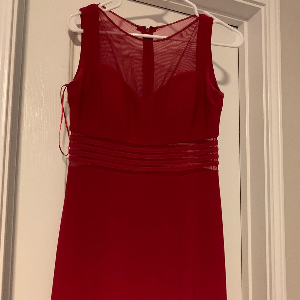 Long Red Slip Dress